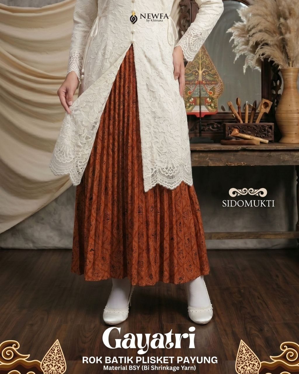 Rok Plisket Batik Gayatri By Newfa