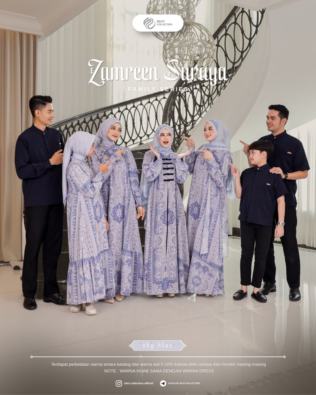 Zamreen Saraya Famset Sky Blue By Silvi Batch 2